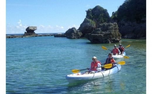 【価格改定】「自然体験学校」八重瀬町玻名城の郷ビーチでシーカヤック体験（ペアチケット）- シーカヤック 体験 カヤック ペア チケット 穴場ビーチ おすすめ 思い出 記念 沖縄県 八重瀬町