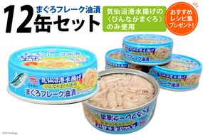 缶詰 気仙沼港水揚げ まぐろフレーク油漬 75g ×12缶 [ミヤカン 宮城県 気仙沼市 20565677] ツナ缶 ツナフレーク ビンナガマグロ ピリ辛 小分け 常備 ストック 長期保存
