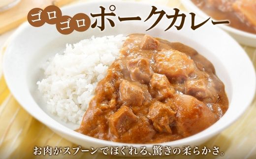 775.ポークカレー 5個 中辛 じゃがいも ポーク 豚 業務用 レトルトカレー 保存食 備蓄 まとめ買い 北海道 弟子屈町