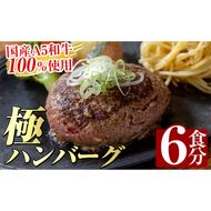 a940 生食感ハンバーグ！やまさきの焼肉A5ランク極ハンバーグ150g×6袋(合計900g)【やまさき】