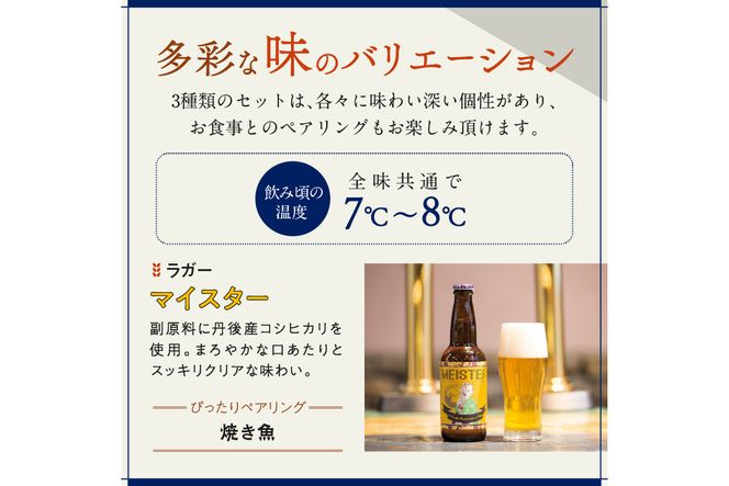 丹後のクラフトビール TANGO KINGDOM Beer ラガー3本セット　TO00090