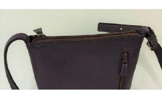 「鞄工房　香」シンプルショルダーバッグ パープル FAA3020