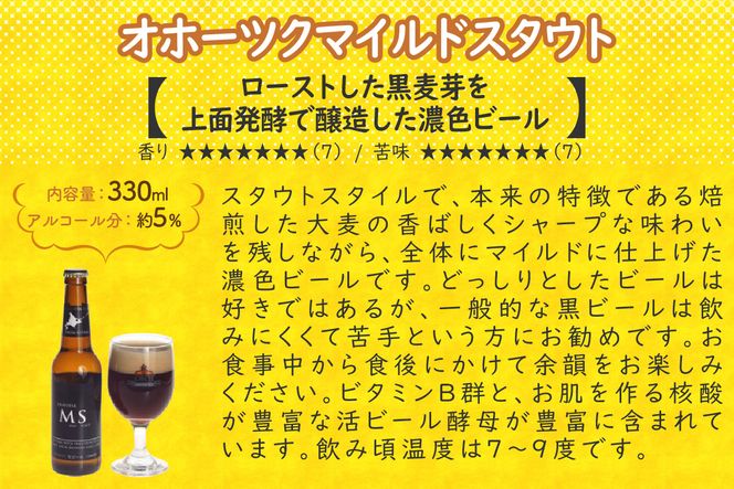 14営業日以内に発送》オホーツクビール 6本セット ( 飲料 飲み物