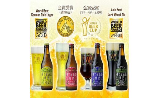   富士桜高原ビール 定番4種12本セット クール便配送 ビール 地ビール 飲み比べ 瓶ビール お酒 酒 詰め合わせ クラフトビール 富士桜高原麦酒 ギフト 贈答 お中元 お歳暮 誕生日 山梨県 笛吹市 100-013