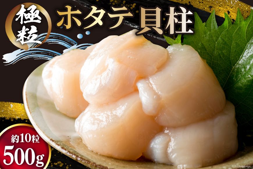 ホタテ 極粒 帆立貝柱 冷凍 (約500g/10粒前後) [水山養殖場 宮城県 気仙沼市 20564003] 帆立 ほたて ほたて 貝 冷凍 海鮮 人気 事業者支援 支援 大粒 大玉 大きい 刺身 バター焼き 魚介類 魚介 海鮮食品 グルメ 食品 貝柱