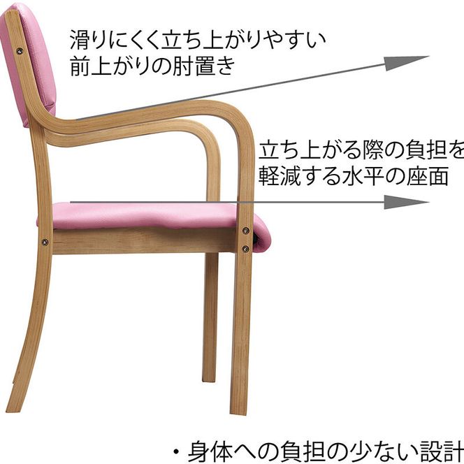 スタッキングチェアー（木製）3脚セットUFC4-NABE（3.ナチュラル×ベージュ） スタッキング 椅子 収納 家具 愛西市 / タック株式会社 [AEAH027-3]