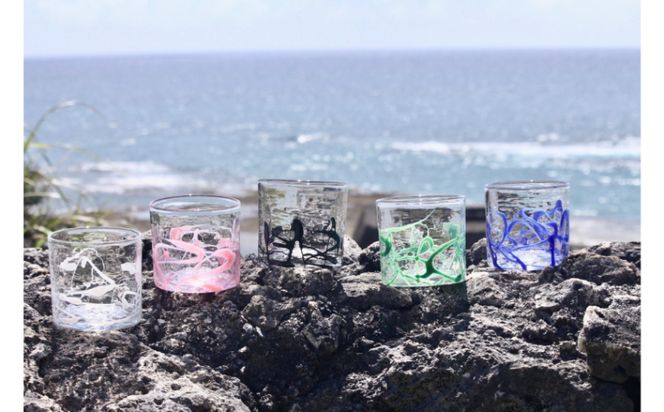 【RYUKYU GLASS WORKS 海風】ポロロカロック（ホワイト）