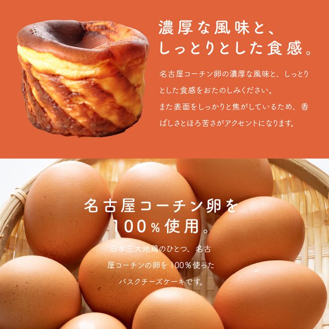 名古屋コーチン卵のバスクチーズケーキ[020N04]