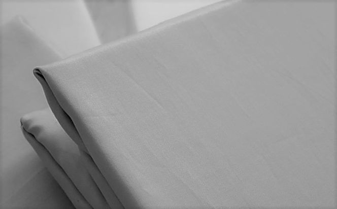 HB009 綿サテン　フィットシーツ　＜シングルサイズ＞　【グレー】