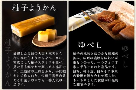ゆべし・柚子ようかん詰め合わせ 佐藤玉雲堂 岡山県矢掛町 柚子 ようかん 和菓子 スイーツ デザート《30日以内に出荷予定(土日祝除く)》---osy_satoybyz_30d_24_13500_3i---