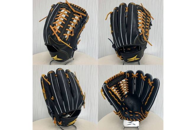 SAEKI　野球グローブ 【軟式・品番176】【ブラック】【Rオレンジ】【クリーム】