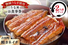 【鰻カネイチ】うなぎお食事券 うな丼 2人前 [鰻カネイチ 静岡県 吉田町 22424142] 鰻 うなぎ うな丼 チケット 食事 うなぎ店 食事券 カネイチ 静岡うなぎ