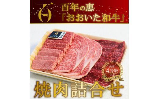 【A01064】百年の恵 「おおいた和牛」 焼肉詰合せ約990g