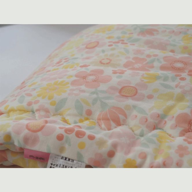 【ピンク】掛布団 ウォッシャブルコットンケット 1.0kg シングル＜かめやオリジナル＞《洗える ふとん 布団 掛け布団 ガーゼ 綿 コットン カバーいらず》