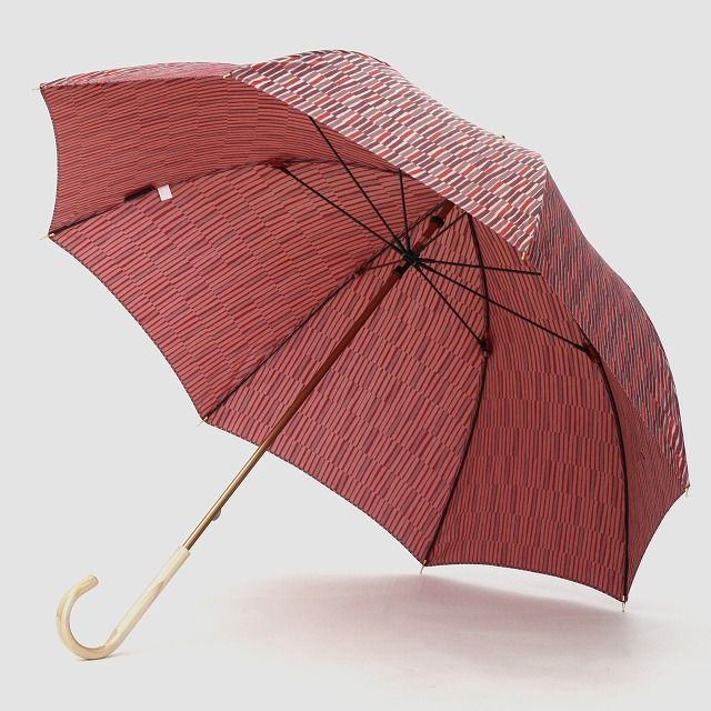 CB010　【槙田商店】晴雨兼用長傘　ノルディック　小枝　レッド