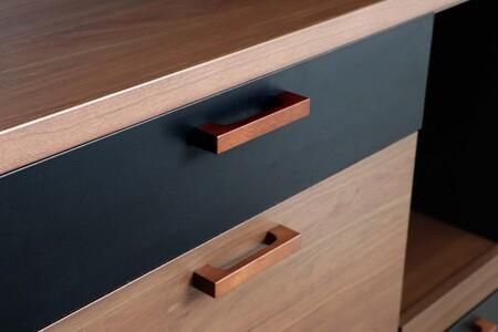 モデロ 90キッチンボード BR_BK 【食器棚 食器 ダイニングボード 家具 国産 家電収納庫 ダイニング】(H060657)