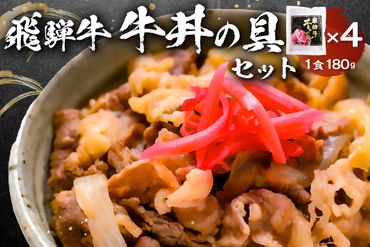 飛騨牛　牛丼の具4食セット【0016-003】