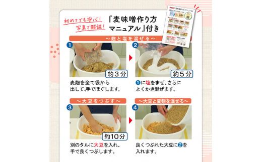 「かねよ みそ しょうゆ」麦味噌手作りキット　K058-004