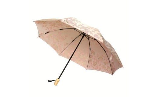 槙田商店【晴雨兼用折りたたみ傘】”絵おり” 桜 FAA5060