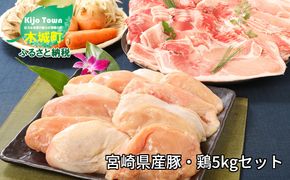 ★スピード発送!!７日～10日営業日以内に発送★ 宮崎県産豚2㎏・鶏ムネ3㎏　計5kgセット K16_0015_10