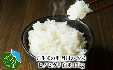 【B01028】丹生米の里 丹川のお米 ヒノヒカリ白米 10kg
