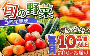 【3回定期便】地元の農家さんが収穫した旬のお野菜 詰め合わせセット 野菜定期便 野菜詰め合わせ / 南島原市 / ミナサポ [SCW045]