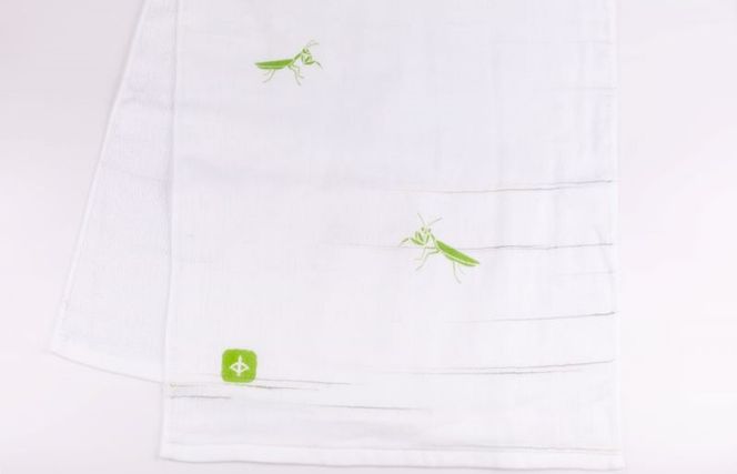 099H331 【スピード発送】JAPAN madeガーゼタオル 3枚セット(スラブ緑)【泉州タオル 国産 吸水 普段使い シンプル 日用品】