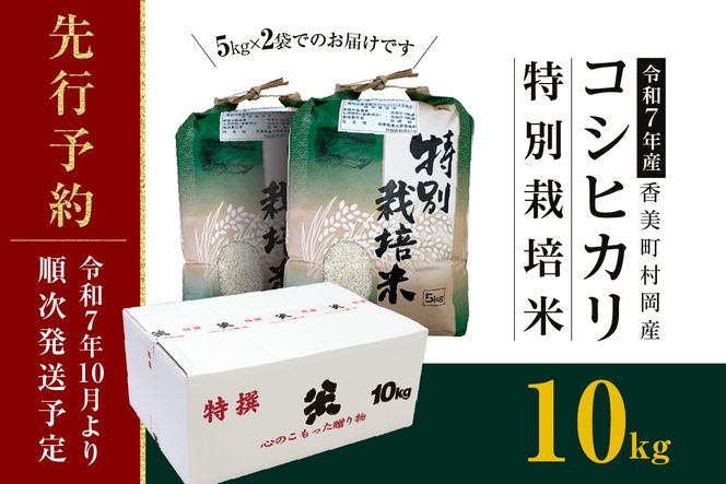 【先行予約 令和7年産米】【香美町 村岡産 コシヒカリ 特別栽培米 精米10kg】令和7年10月以降順次予定 米 こめ コメ こしひかり コシヒカリ 送料無料 兵庫県 香美町 35000円 71-02