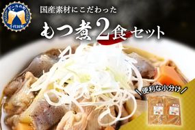 もつ煮 2食 セット 煮物 群馬県 千代田町 豚肉 煮込み もつ煮込み 晩酌 国産 冷蔵 真空パック