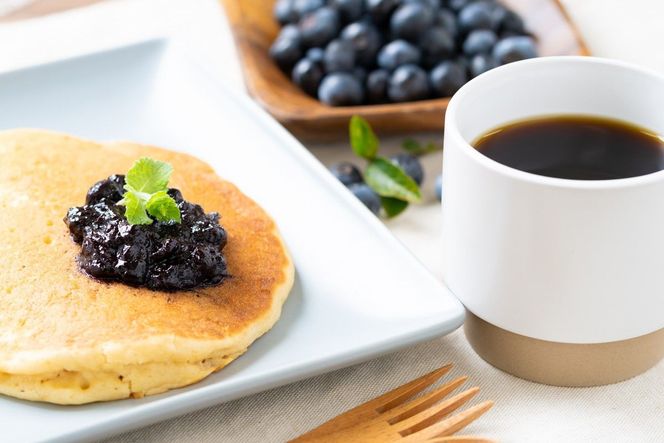 ジャム200g×2 　ブルーベリー ジャム 無添加 手作り 加工食品 2本 ぶるーべりー じゃむ フルーツ 果物 アントシアニン 完熟 国産 朝食 朝ごはん トーストヨーグルト 生産者応援 農家応援 FG00006