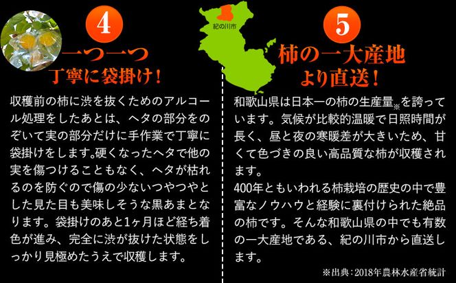お試し用! 高級ブランド柿「黒あま」 紀の川柿 約1.5kg(4～6個) 4L～2L《2026年10月中旬-11月末頃出荷》和歌山県 紀の川市 たねなし柿 くろあま 高級 産地直送 かき 柿 カキ 果物 フルーツ お試し---wfn_wlocal80_10c11m_25_8000_15---