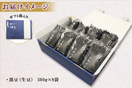 ＜予約受付中＞北海道 士幌産 黒豆 500g×8袋 4kg いわいくろ 大粒 光黒大豆 生豆 くろまめ 黒大豆 豆 お取り寄せ 送料無料 十勝 士幌町【N09】