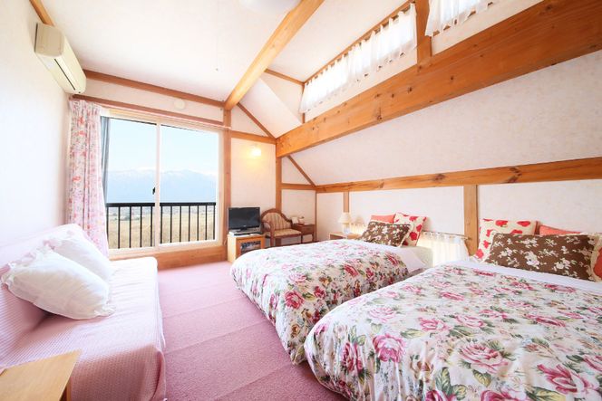 宿泊券 【 オーベルジュメイヤの樹 】 ペア宿泊券 ( 1泊2食付 ) & 池田町 観光券 3000円分 宿 信州 安曇野 北アルプス フランス料理 [池田町観光協会 長野県 池田町 48110676]