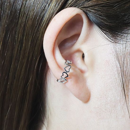 K10　 ハート　イヤーカフ　BQ-58