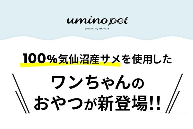 UMINO PET ちぃサメステーキ （プレーン） 4パック入（80g）1個 [石渡商店 宮城県 気仙沼市 20563972] ペットフード ドッグフード 犬 いぬ 犬用 ペット おやつ オヤツ トッピング 気仙沼産 サメ 鮫 常温