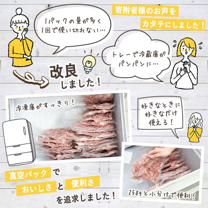 ＜定期便・全6回(偶数月)＞豚肉ウデモモ切り落とし(計12kg・1パック250g) 小分け 国産 豚肉 豚小間 真空パック 家庭用 豚こま 定期便 スライス 焼肉 BBQ 冷凍配送 個包装 切り落し 切落し すき焼き しゃぶしゃぶ セット 詰め合わせ 数量限定【三九】a-64-2