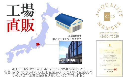 AM006【ダブル】【プレミアムゴールドラベル】コウダ種ポーランドマザーグース95％羽毛｜掛け布団 【新津】