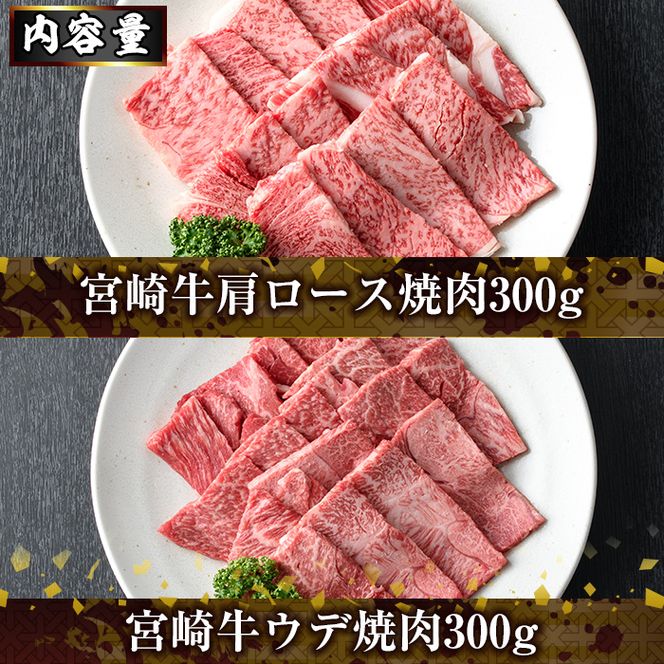 宮崎牛4種食べ比べ焼肉(合計1.2kg) 牛肉 もも 肉  焼肉 肩ロース ウデ バラ BBQ  精肉 お取り寄せ 黒毛和牛 ブランド和牛 冷凍 国産【R-86】【ミヤチク】