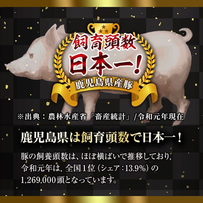 【数量限定】鹿児島茶美豚しゃぶしゃぶセット計900g! a3-200