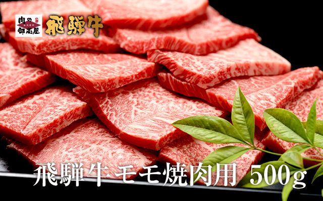 461. A4〜A5等級「飛騨牛 モモ 500g 焼肉用」 冷蔵配送・焼肉