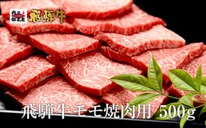 461. A4～A5等級「飛騨牛 モモ 500g 焼肉用」 冷蔵配送・焼肉