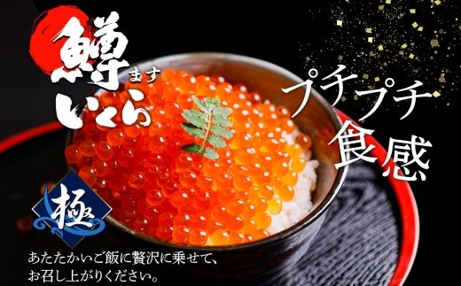 2919. 鱒 いくら醤油漬け 500g前後 パック 約5－6人前 イクラ 魚卵 マス ます マスイクラ ますいらく 海鮮 海鮮丼 送料無料 北海道 弟子屈町