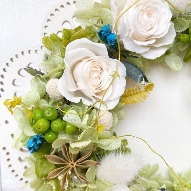 AJ053-1 プリザーブドフラワーアレンジ【ブルーム】春日部市 シュガーパイン