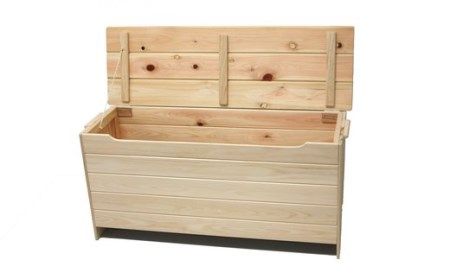 24-248．国産 四万十ひのき使用『ヒノキの大きなベンチボックス』