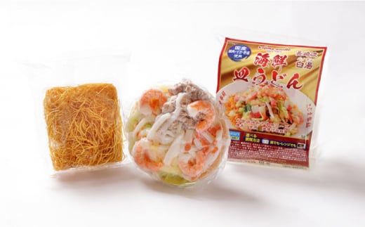 【海鮮具入】 ちゃんぽん ・ 皿うどん セット（各6食）/ 長崎ちゃんぽん 麺 スープ付 / 南島原市 / こじま製麺 [SAZ009]