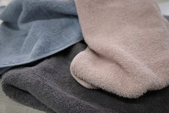 015B355 スリムバスタオル 6枚（ピンクグレー）泉州タオル フェイスタオル 以上 バスタオル 未満【泉州タオル 国産 吸水 普段使い シンプル 日用品】