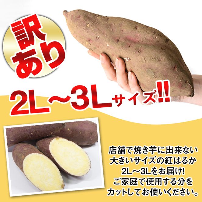 isa425 《訳あり・予約受付中！2026年1月より順次発送予定》熟成紅はるか(約5kg・2L～3Lサイズ混合) 訳あり さつまいも 紅はるか 鹿児島 生芋 完熟 長期熟成 土付き べにはるか サツマイモ 焼き芋に 【いさ工房】