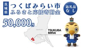 【 返礼品なし 】 茨城県 つくばみらい市 ふるさと応援寄附金 （ 50,000円 ) [BH19-NT]