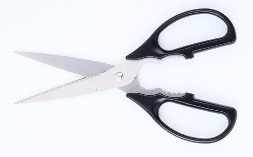 H8-117 ロングなキッチンハサミ 黒 TDK-118