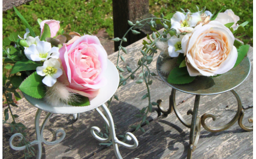 アーティフィシャル フラワー キャンドル スタンド・オルフェ (小) 1個《築上町》【(有)浜田商会／花つづり】 [ABBM001]